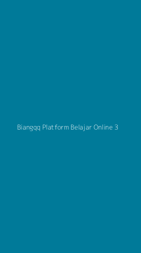 Tampilan Antarmuka Aplikasi Biangqq Platform Belajar Online - 3
