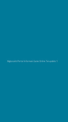 Tampilan Antarmuka Aplikasi Bigboss4d Portal Informasi Game Online Terupdate - 1