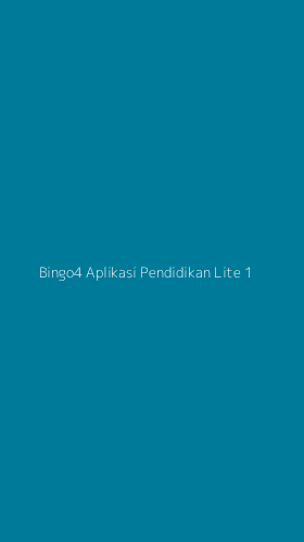 Tampilan Antarmuka Aplikasi Bingo4 Aplikasi Pendidikan Lite - 1