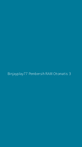 Tampilan Antarmuka Aplikasi Binjayplay77 Pembersih Ram Otomatis - 3