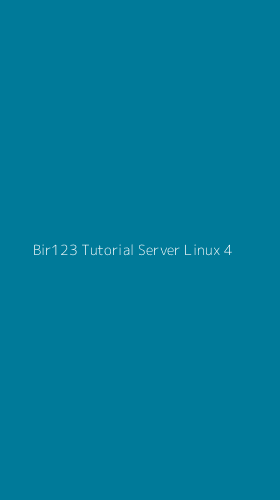Tampilan Antarmuka Aplikasi Bir123 Tutorial Server Linux - 4