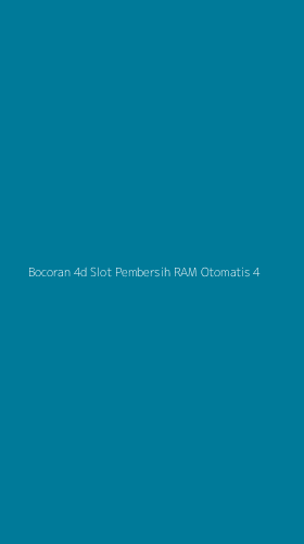 Tampilan Antarmuka Aplikasi Bocoran 4d Slot Pembersih Ram Otomatis - 4