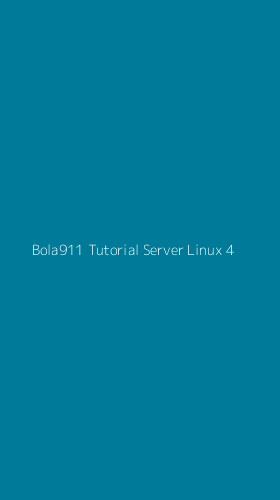 Tampilan Antarmuka Aplikasi Bola911 Tutorial Server Linux - 4