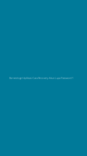 Tampilan Antarmuka Aplikasi Borneotogel Aplikasi Cara Recovery Akun Lupa Password - 1