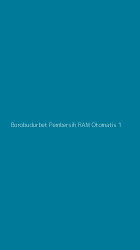Tampilan Antarmuka Aplikasi Borobudurbet Pembersih Ram Otomatis - 1