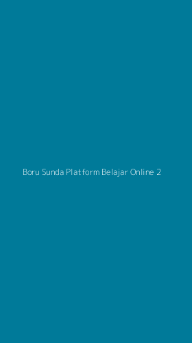 Tampilan Antarmuka Aplikasi Boru Sunda Platform Belajar Online - 2