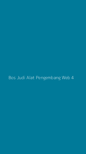 Tampilan Antarmuka Aplikasi Bos Judi Alat Pengembang Web - 4