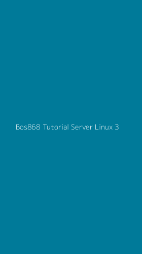 Tampilan Antarmuka Aplikasi Bos868 Tutorial Server Linux - 3