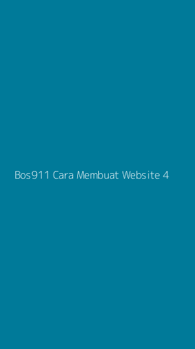 Tampilan Antarmuka Aplikasi Bos911 Cara Membuat Website - 4