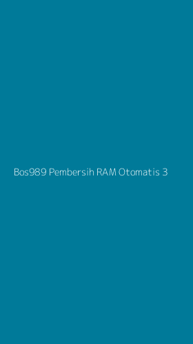 Tampilan Antarmuka Aplikasi Bos989 Pembersih Ram Otomatis - 3