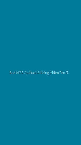 Tampilan Antarmuka Aplikasi Bot1425 Aplikasi Editing Video Pro - 3