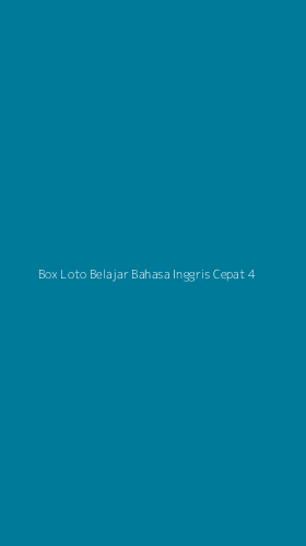 Tampilan Antarmuka Aplikasi Box Loto Belajar Bahasa Inggris Cepat - 4