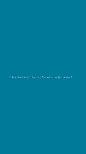 Tampilan Antarmuka Aplikasi Bukdejitu Portal Informasi Game Online Terupdate - 4
