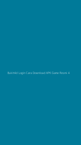 Tampilan Antarmuka Aplikasi Bukit4d Login Cara Download Apk Game Resmi - 4