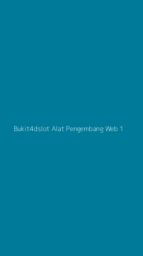 Tampilan Antarmuka Aplikasi Bukit4dslot Alat Pengembang Web - 1