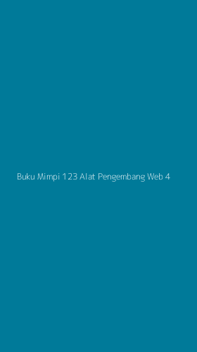 Tampilan Antarmuka Aplikasi Buku Mimpi 123 Alat Pengembang Web - 4