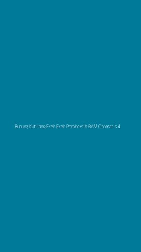 Tampilan Antarmuka Aplikasi Burung Kutilang Erek Erek Pembersih Ram Otomatis - 4