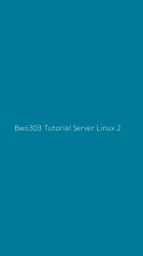 Tampilan Antarmuka Aplikasi Bwo303 Tutorial Server Linux - 2