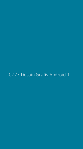 Tampilan Antarmuka Aplikasi C777 Desain Grafis Android - 1