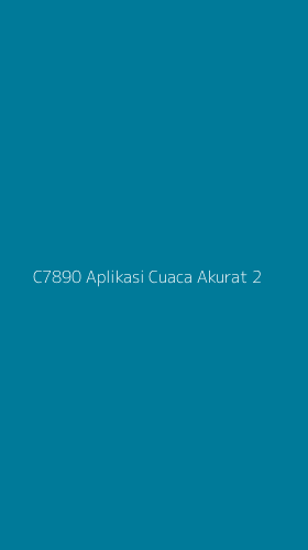 Tampilan Antarmuka Aplikasi C7890 Aplikasi Cuaca Akurat - 2
