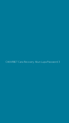 Tampilan Antarmuka Aplikasi Cakarbet Cara Recovery Akun Lupa Password - 3