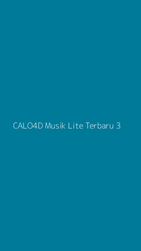 Tampilan Antarmuka Aplikasi Calo4d Musik Lite Terbaru - 3