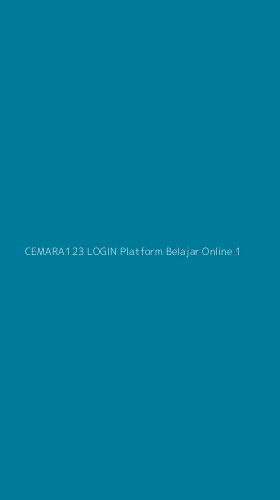 Tampilan Antarmuka Aplikasi Cemara123 Login Platform Belajar Online - 1