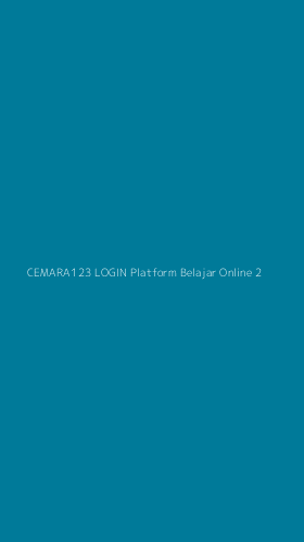 Tampilan Antarmuka Aplikasi Cemara123 Login Platform Belajar Online - 2
