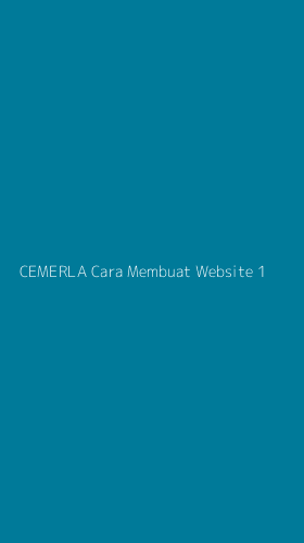 Tampilan Antarmuka Aplikasi Cemerla Cara Membuat Website - 1