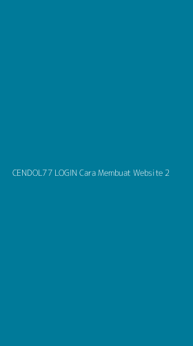 Tampilan Antarmuka Aplikasi Cendol77 Login Cara Membuat Website - 2