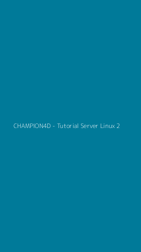 Tampilan Antarmuka Aplikasi CHAMPION4D - Tutorial Server Linux - 2