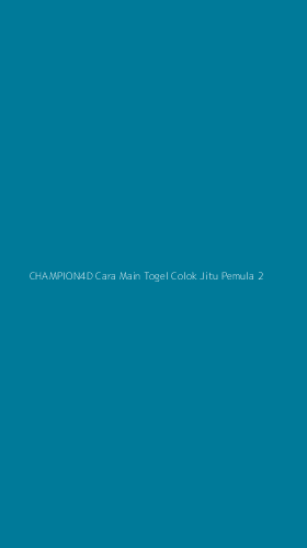 Tampilan Antarmuka Aplikasi Champion4d Cara Main Togel Colok Jitu Pemula - 2