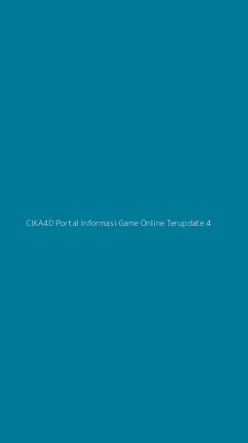 Tampilan Antarmuka Aplikasi Cika4d Portal Informasi Game Online Terupdate - 4