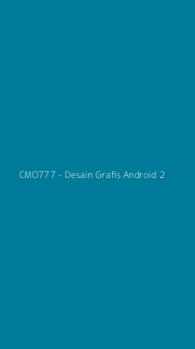 Tampilan Antarmuka Aplikasi CMO777 - Desain Grafis Android - 2
