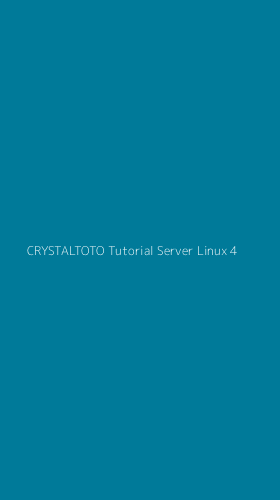 Tampilan Antarmuka Aplikasi Crystaltoto Tutorial Server Linux - 4