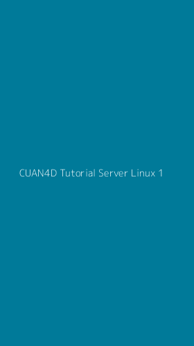 Tampilan Antarmuka Aplikasi Cuan4d Tutorial Server Linux - 1