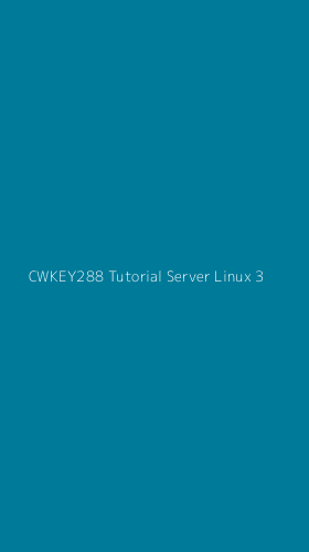 Tampilan Antarmuka Aplikasi Cwkey288 Tutorial Server Linux - 3