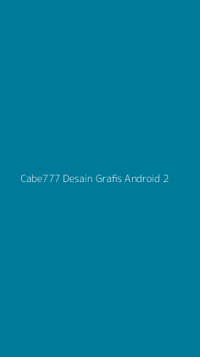 Tampilan Antarmuka Aplikasi Cabe777 Desain Grafis Android - 2
