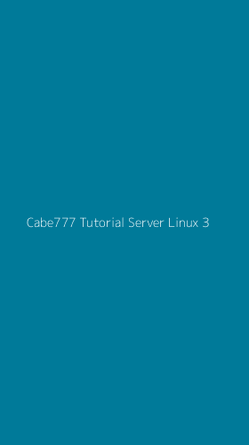 Tampilan Antarmuka Aplikasi Cabe777 Tutorial Server Linux - 3