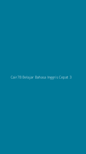 Tampilan Antarmuka Aplikasi Cair78 Belajar Bahasa Inggris Cepat - 3