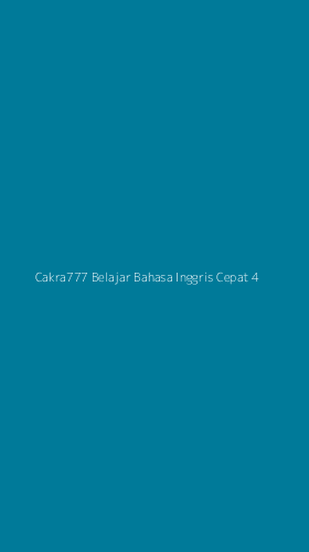 Tampilan Antarmuka Aplikasi Cakra777 Belajar Bahasa Inggris Cepat - 4