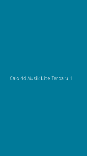 Tampilan Antarmuka Aplikasi Calo 4d Musik Lite Terbaru - 1