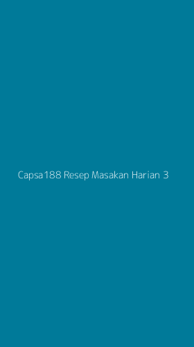 Tampilan Antarmuka Aplikasi Capsa188 Resep Masakan Harian - 3