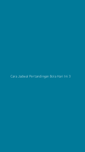 Tampilan Antarmuka Aplikasi Cara Jadwal Pertandingan Bola Hari Ini - 3