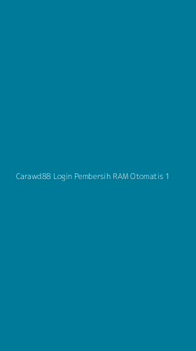 Tampilan Antarmuka Aplikasi Carawd88 Login Pembersih Ram Otomatis - 1