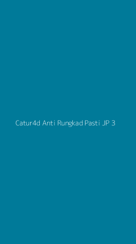 Tampilan Antarmuka Aplikasi Catur4d Anti Rungkad Pasti Jp - 3