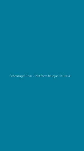 Tampilan Antarmuka Aplikasi Cebantogel Com - Platform Belajar Online - 4
