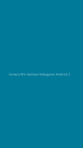 Tampilan Antarmuka Aplikasi Cemara Win Aplikasi Kebugaran Android - 2