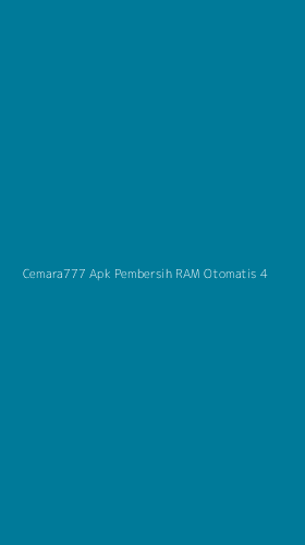 Tampilan Antarmuka Aplikasi Cemara777 Apk Pembersih Ram Otomatis - 4