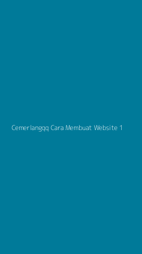 Tampilan Antarmuka Aplikasi Cemerlangqq Cara Membuat Website - 1